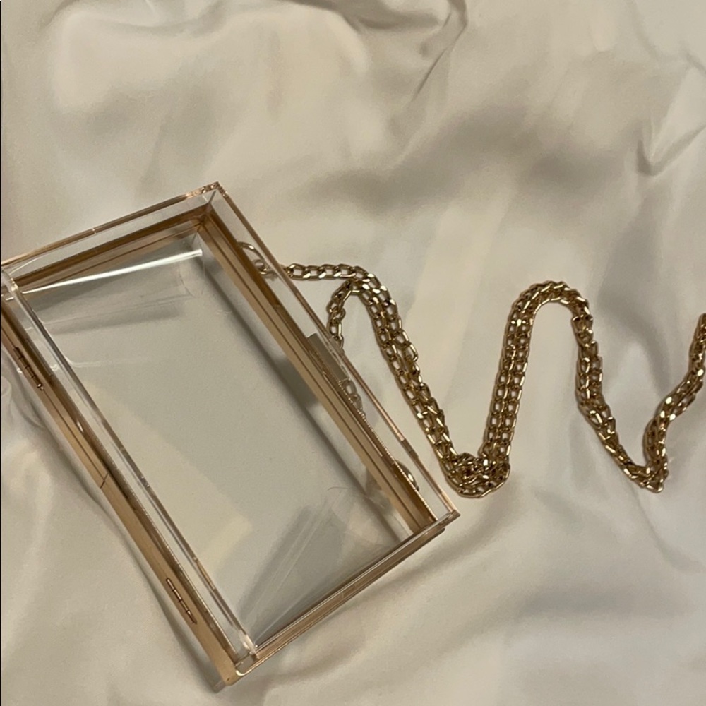 Cute Clear Crossbody Clasp Bag